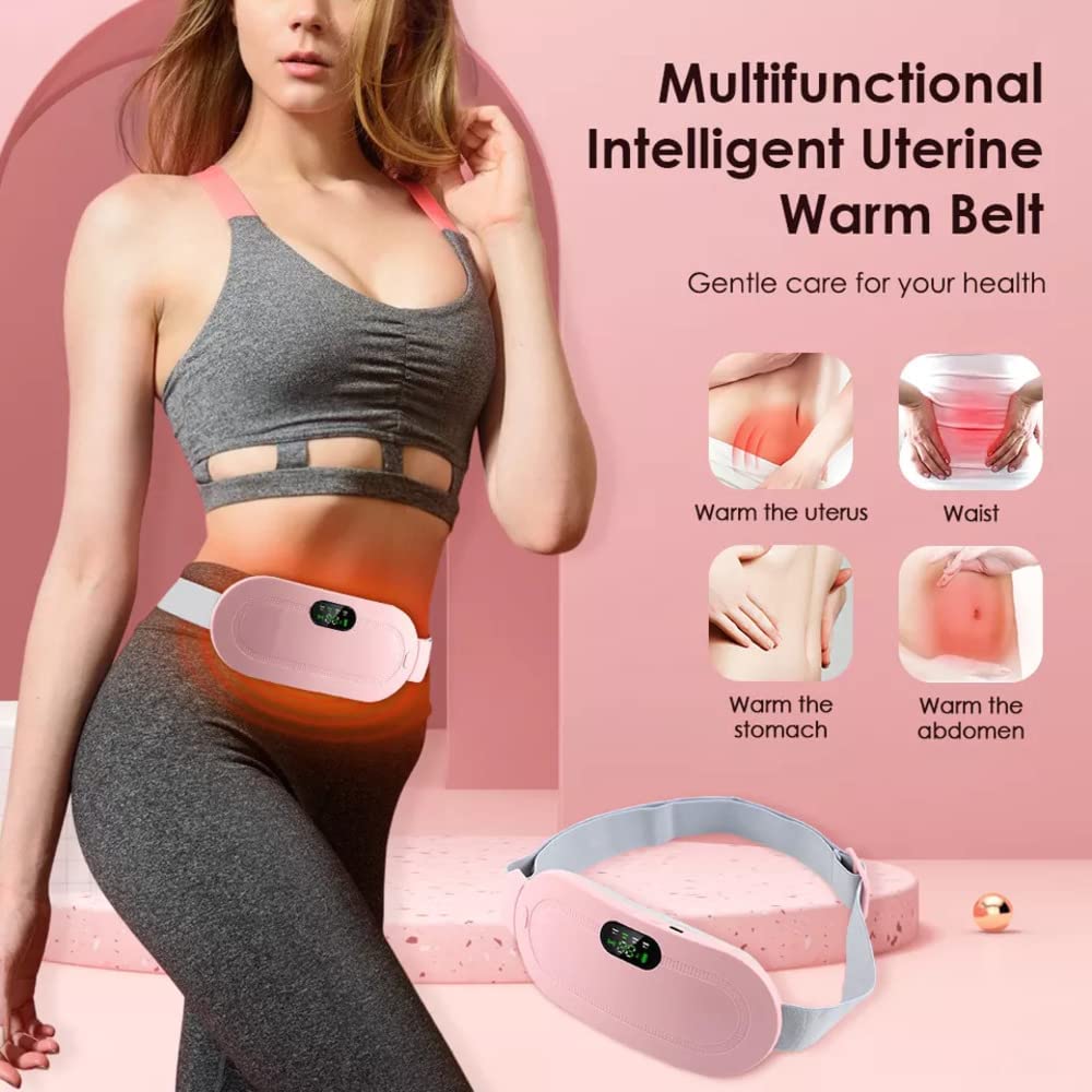 Period Cramp Relief Massager with Heating Pad for Back Pain|Cramp Free- Period Cramp Relief Heater & Massager