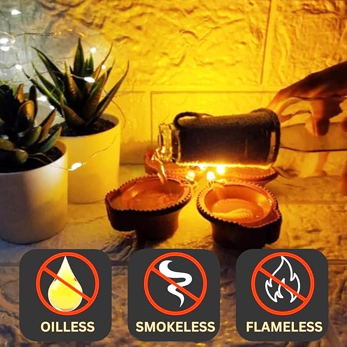 Water Sensor Diya for Home Decor Festivals Decoration Floating Led Light Diya Diwali (Pack of 6/12/18/24)
