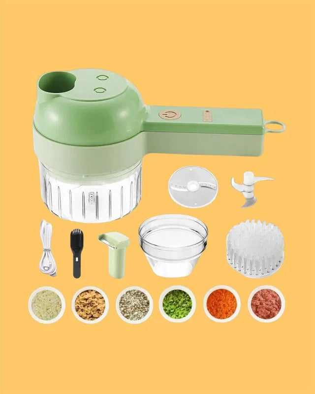 SliceSmart™ 4 in 1 Portable Electric Vegetable Cutter