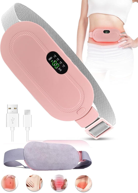 Period Cramp Relief Massager with Heating Pad for Back Pain|Cramp Free- Period Cramp Relief Heater & Massager