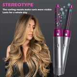 5 in 1 Multifunctional WavePro™ Hair Dryer Styling Tool, Detachable 5-in-1 Multi-Head Hot Air Comb, The Negative Ion Automatic Suction Hair Curler