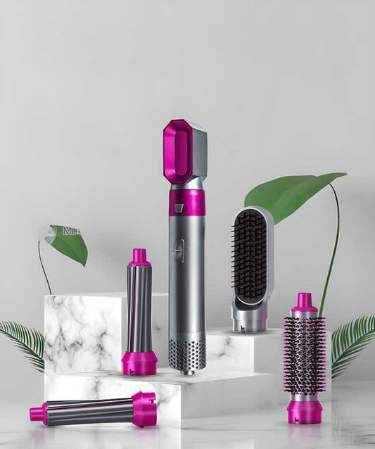 Muti-Functional 5 IN 1 WavePro™ Hair Styling Tool Hot Air Brush Hair Dryer