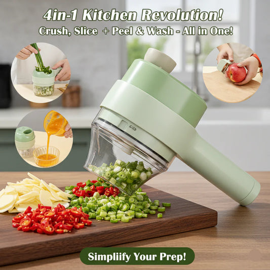 SliceSmart™ 4 in 1 Portable Electric Vegetable Cutter