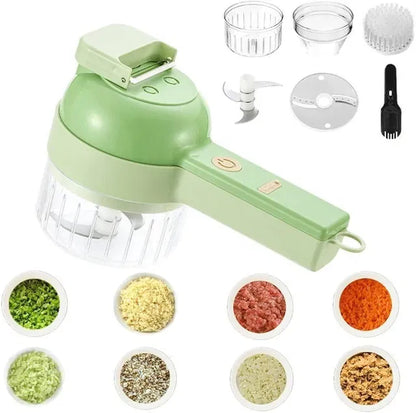 SliceSmart™ 4 in 1 Portable Electric Vegetable Cutter